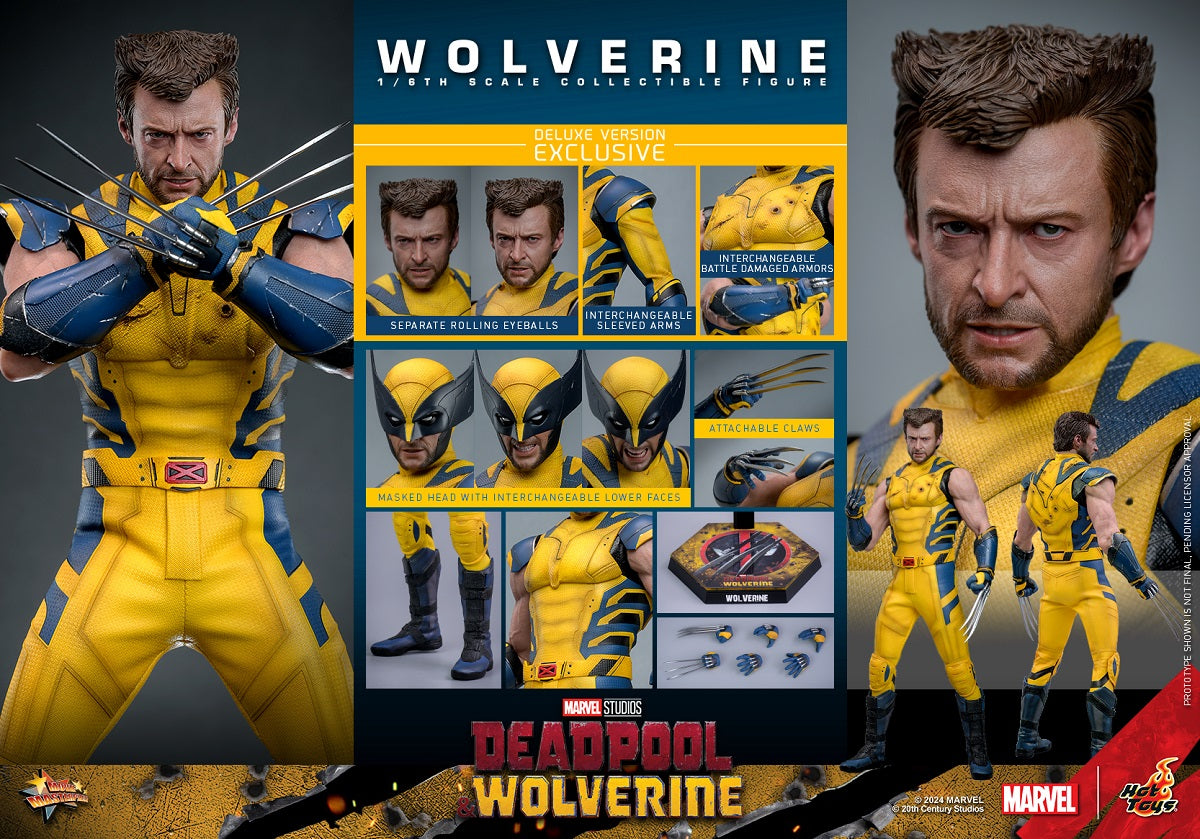 HT Deadpool & Wolverine - 1/6th scale Wolverine Collectible Figure (Deluxe Version) MMS754