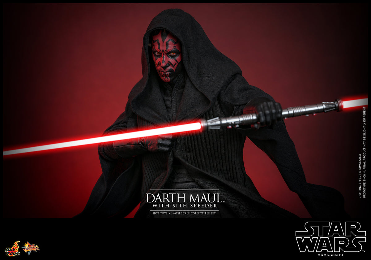 HT Star Wars Episode I: The Phantom Menace 1/6th scale Darth Maul with Sith Speeder Collectible Set MMS749